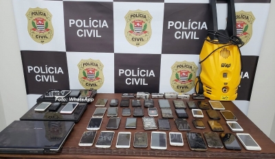 Polícia Civil faz operação e apreende celulares, notebook e outros eletrônicos 