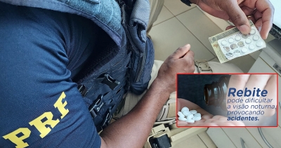 Caminhoneiro é flagrado pela PRF usando 