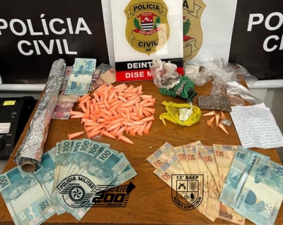 BAEP faz operações em Marília e apreende mais de 1.500 porções de drogas