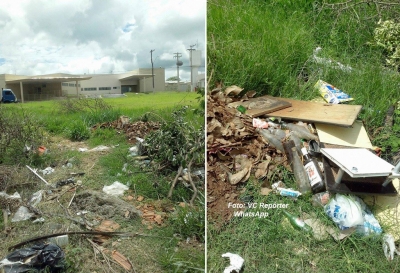 Denúncia: área próximo a UPA vira depósito de lixo