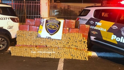 Caminhonete é apreendida com 1,5 tonelada de maconha