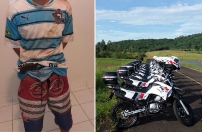 Ladrão tenta fuga e acaba preso pela PM