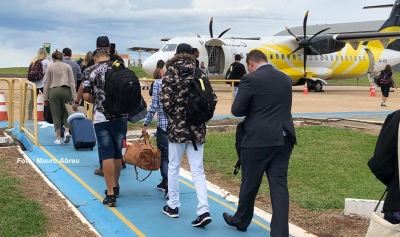 Com festa, Passaredo inicia voos diretos de Marília para São Paulo 