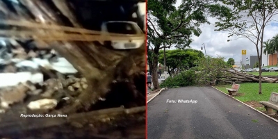 Temporal causa estragos em Marília e deixa até pessoas feridas na região 