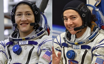 Nasa faz a primeira caminhada espacial de astronautas mulheres