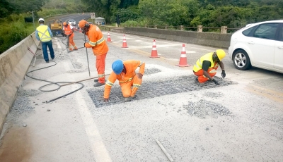 RODOVIAS: revitalização de ponte sobre o Rio do Peixe está na reta final