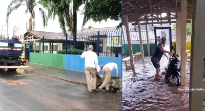 Escola inundada foi construída em declive, lamenta prefeito Daniel