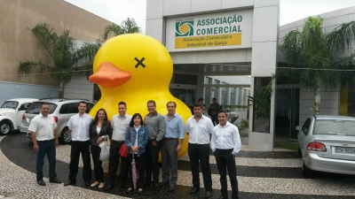 Fiesp e Ciesp divulgam em Garça a campanha ‘Não vou pagar o Pato’