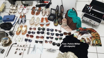 Mãe e filho fazem a "limpa" em lojas e acabam presos