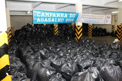 Campanha do agasalho arrecada 180 toneladas