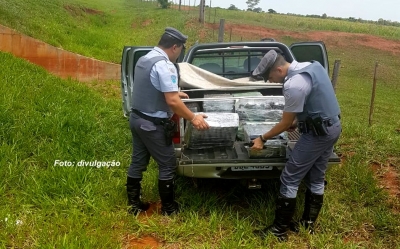 Caminhonete "lotada" de maconha é abandonada em rodovia na região