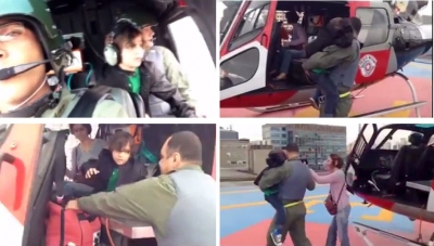 Garoto mariliense é conduzido pelo Helicóptero Águia para transplante em São Paulo