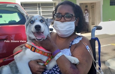 Na luta pela vida, jovem tem reencontro emocionante na Santa Casa