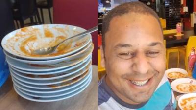 Pintor é expulso de rodízio por comer demais e imagens viralizam