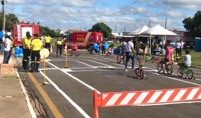 Cidade Mirim leva educação no trânsito às crianças da zona norte de Marília