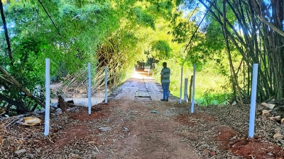 Prefeitura conclui reparos e libera a ponte do distrito de Dirceu