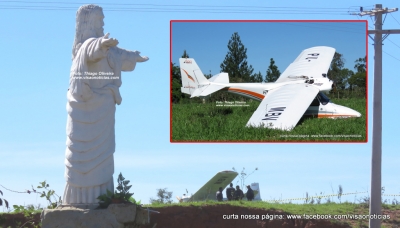 Avião experimental faz pouso forçado em Marília