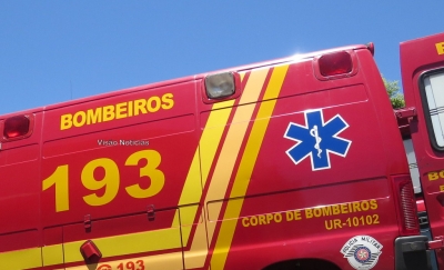 Acidente com moto nas Esmeraldas