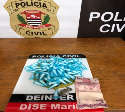 Adolescente é apreendido com drogas e dinheiro na zona norte 