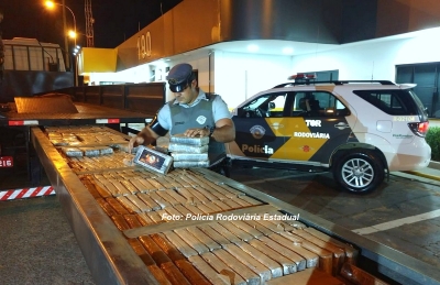 Polícia Rodoviária apreende na região carga de cocaína avaliada em R$ 18 milhões
