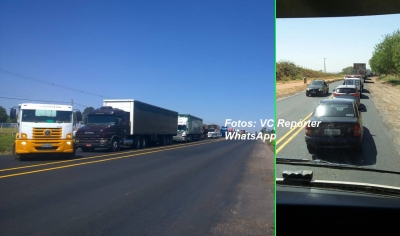 Motoristas voltam a enfrentar longas filas nas obras de duplicação da SP-333