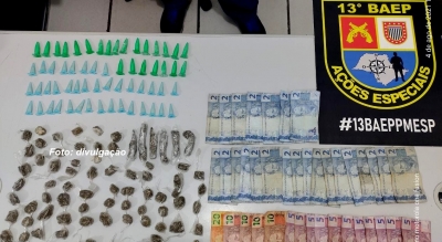 BAEP aprende drogas com adolescente em Marília