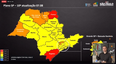 Confirmado: região de Marília sobe para a fase amarela no plano SP