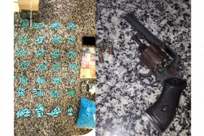 Força Tática vai pra cima e prende três com arma e drogas em Vera Cruz