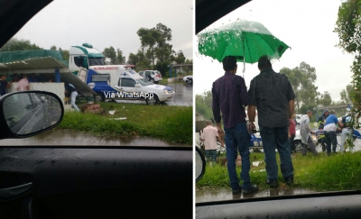 Mais um grave acidente em Pompéia