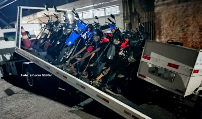 PM faz operação em Marília contra motos com escapamento 