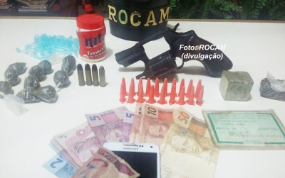 Rapaz é preso pela PM com drogas na zona Sul