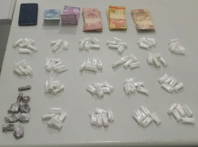 Jovem é preso com drogas na zona norte