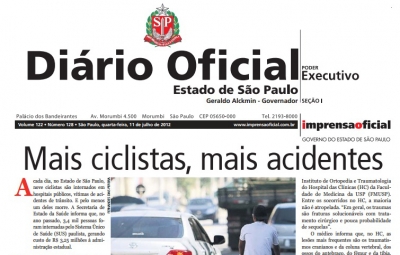 Diário Oficial do Estado será apenas digital