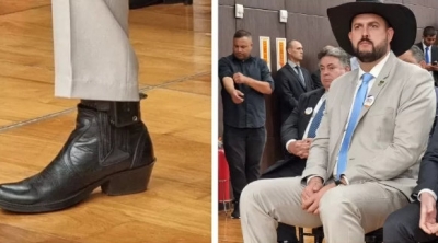 Zé Trovão é diplomado deputado federal usando tornozeleira eletrônica