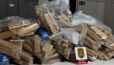 Marília: operação em condomínio apreende mais de 300 quilos de droga