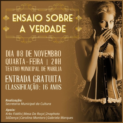 TEATRO: Turma Adulta apresenta “Ensaio sobre a Verdade”