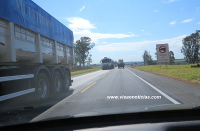 Tráfego de veículos de carga pesada será proibido na BR-153