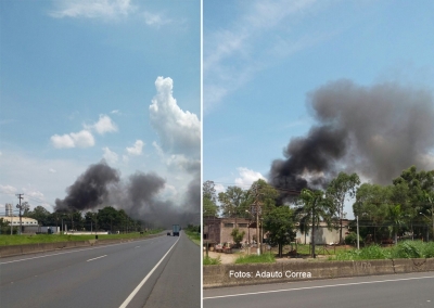 Queimada próximo a rodovia atrapalha trânsito