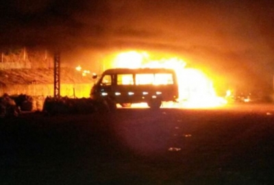 Incêndio destrói 14 veículos municipais