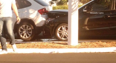 Prejuízo é registrado em acidente