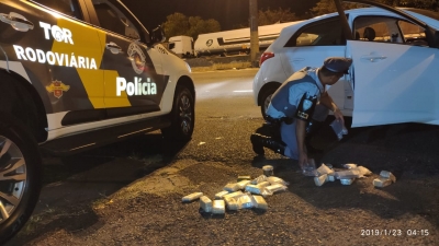 Polícia Rodoviária apreende maconha e haxixe em fundo falso de veículo