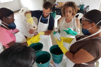 Prefeitura e Caixa realizam Oficina de Sabão Caseiro para beneficiários do Residencial São Bento