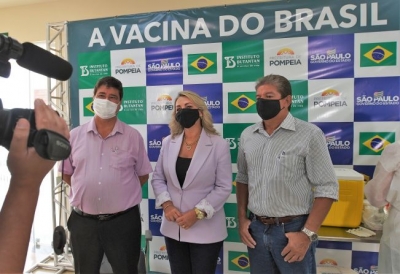 Covid-19: Pompeia está entre as cidades da região com maior porcentagem da população vacinada