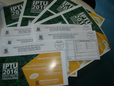 Prazo de cota única e parcelas do IPTU vence dia 15