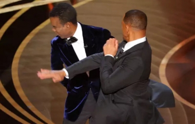 Will Smith dá tapa no rosto de Chris Rock ao vivo no Oscar 2022