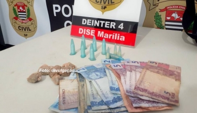 Dise prende servente com cocaína e crack na zona sul