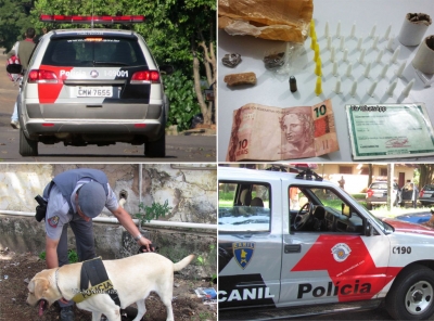 Jovem é preso com muita droga e munição