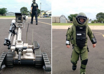 Polícia Federal realiza simulado de bomba