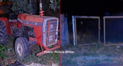 Polícia Militar recupera em Garça trator furtado na região