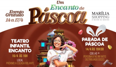 Com uma série de atrações, Páscoa do Marília Shopping promete ser irresistível